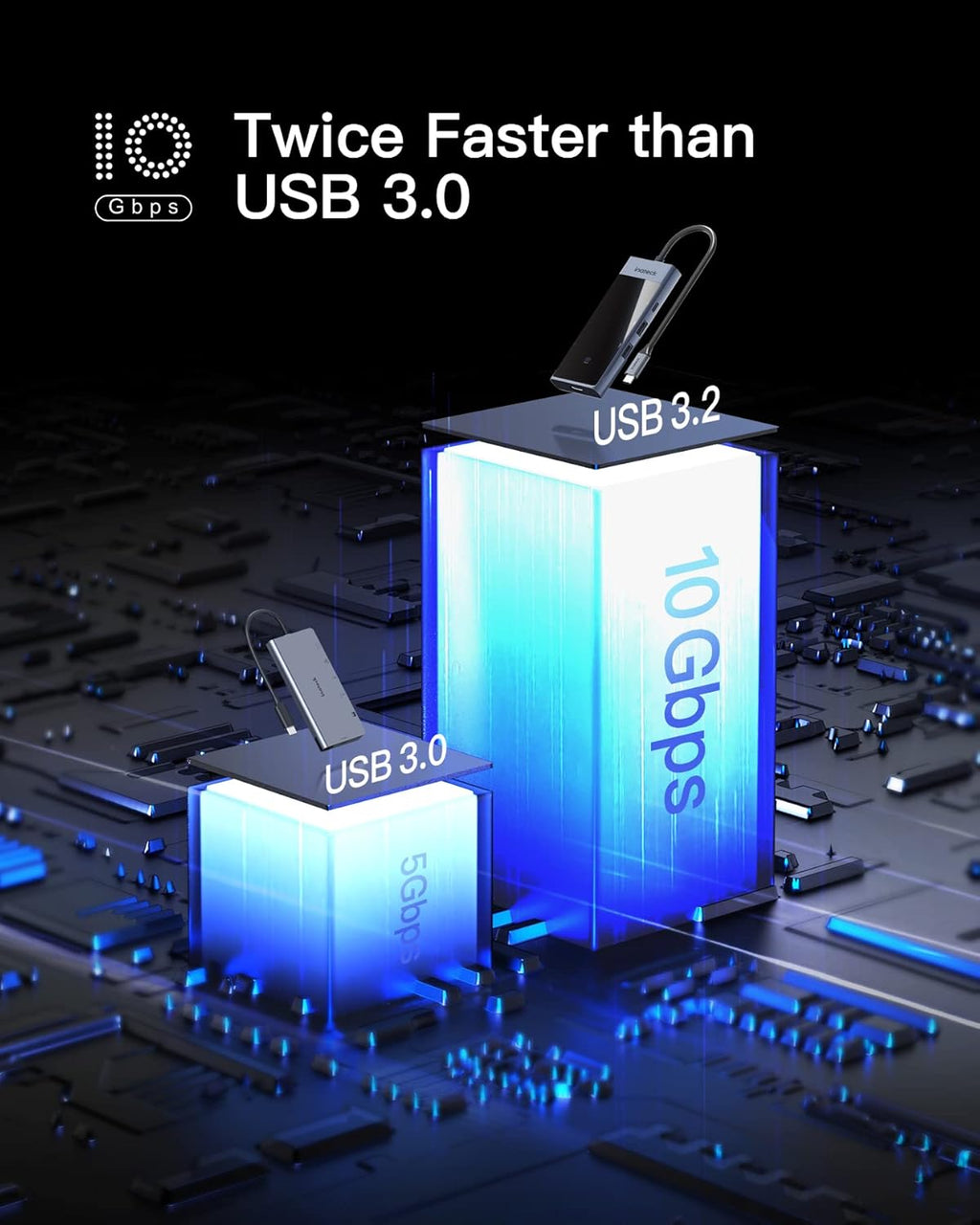 USB C Hub with 8 Ports, Pack of 2 N84950