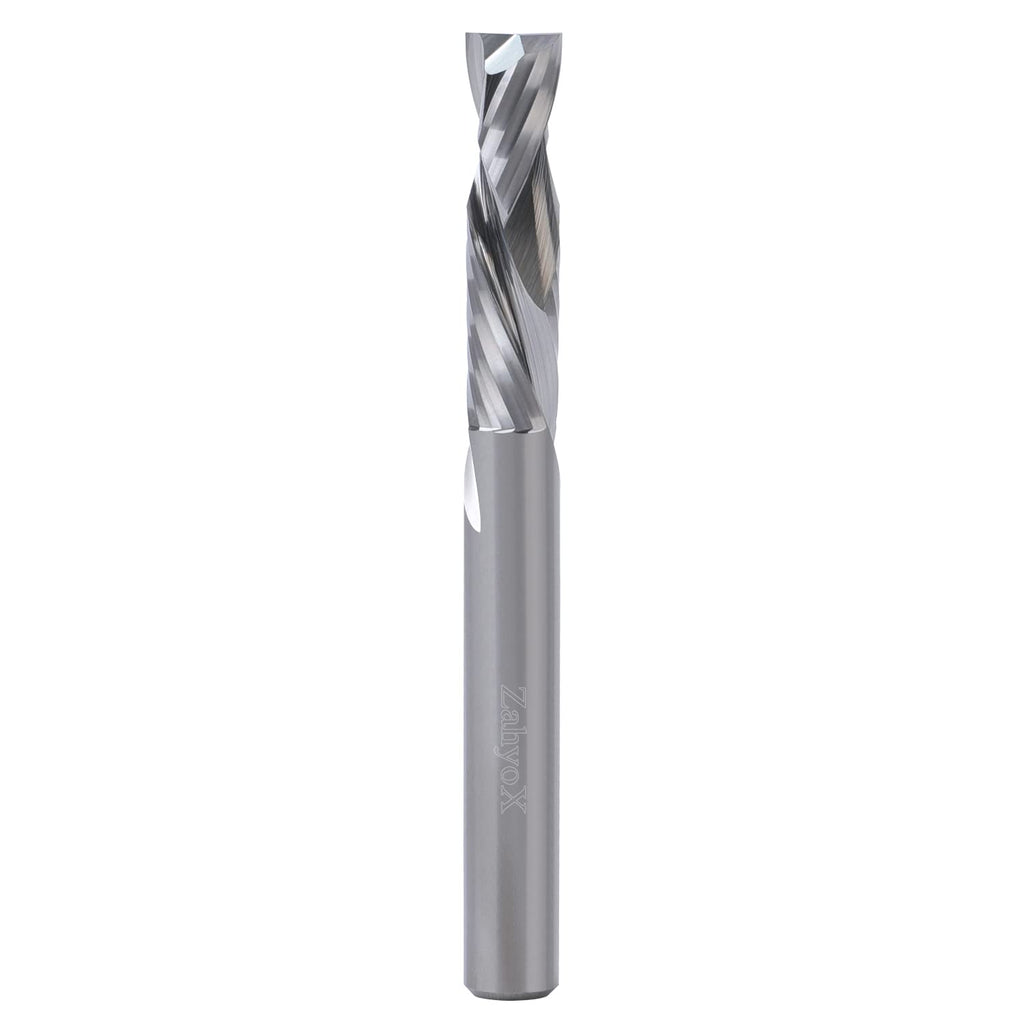 Solid Carbide Straight Router Bit, 1/4 Cutting Dia, 1/4 Shank, Pack of 2 X810598