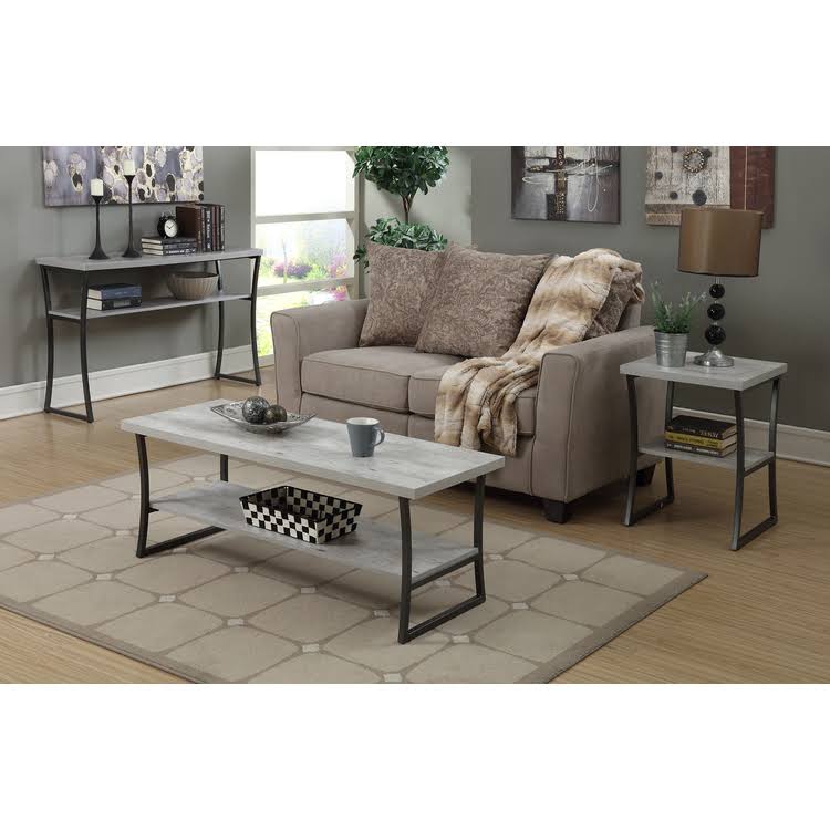 Faux Birch Console Table Y978