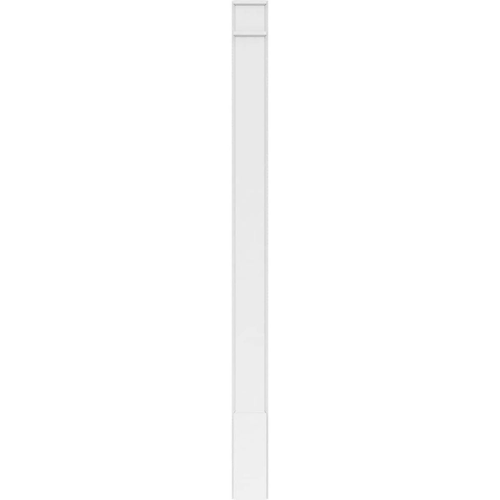 Plain PVC Pilaster with Decorative Capital & Base (Pair) B185