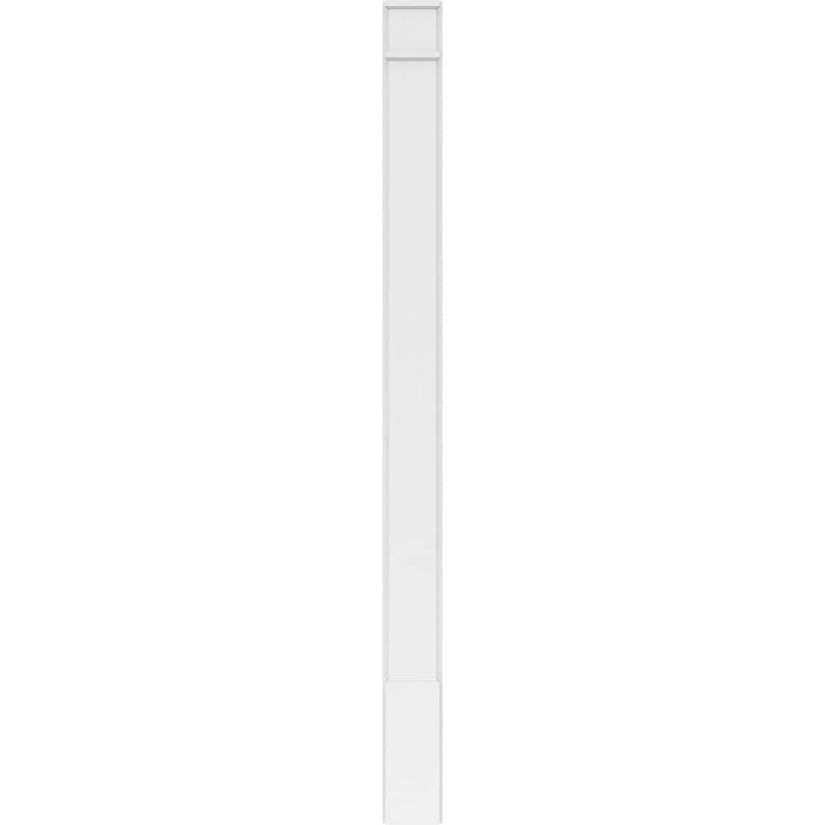 Plain PVC Pilaster with Decorative Capital & Base (Pair) B185