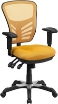 Mid-Back Mesh Executive Swivel Chair with Adjustable Arms Q81987
