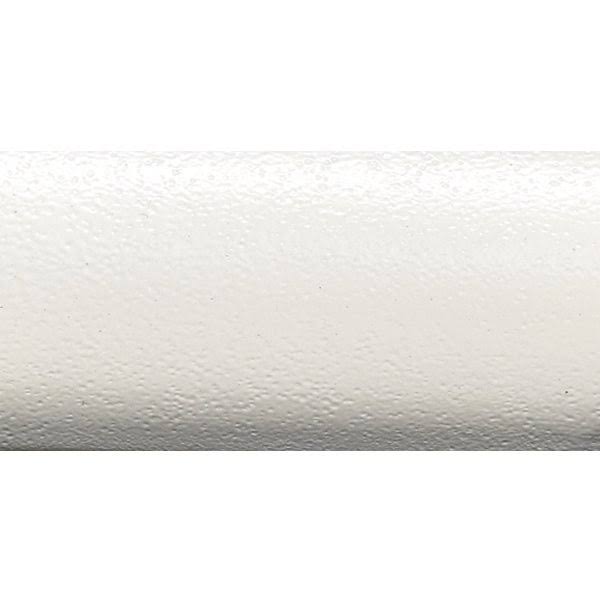 Matte White Aluminum Patio Umbrella in Straw Olefin V26319