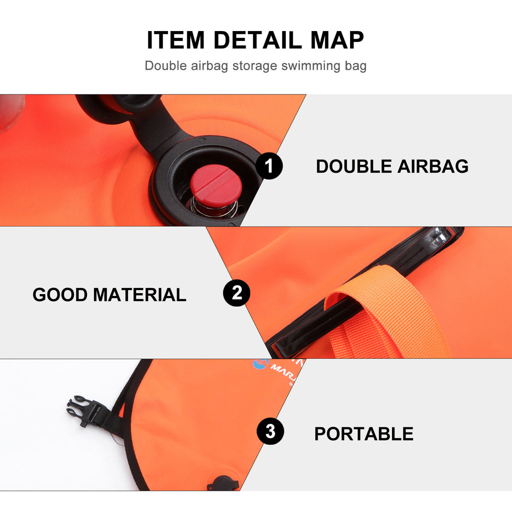 Open Water Swim Float Safety Swimming Bag E836814