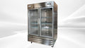 47 Cu.ft Stainless Steel Commercial Dual Glass Door NSF Freezer J2577