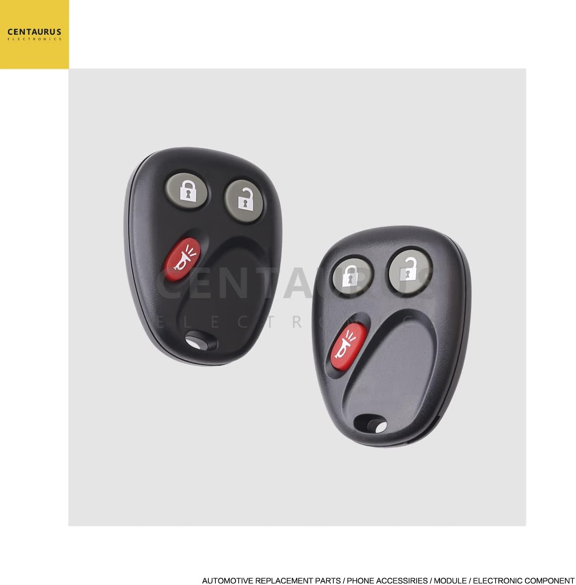 2Pcs Car Key Fob Remote 3 Button V1104