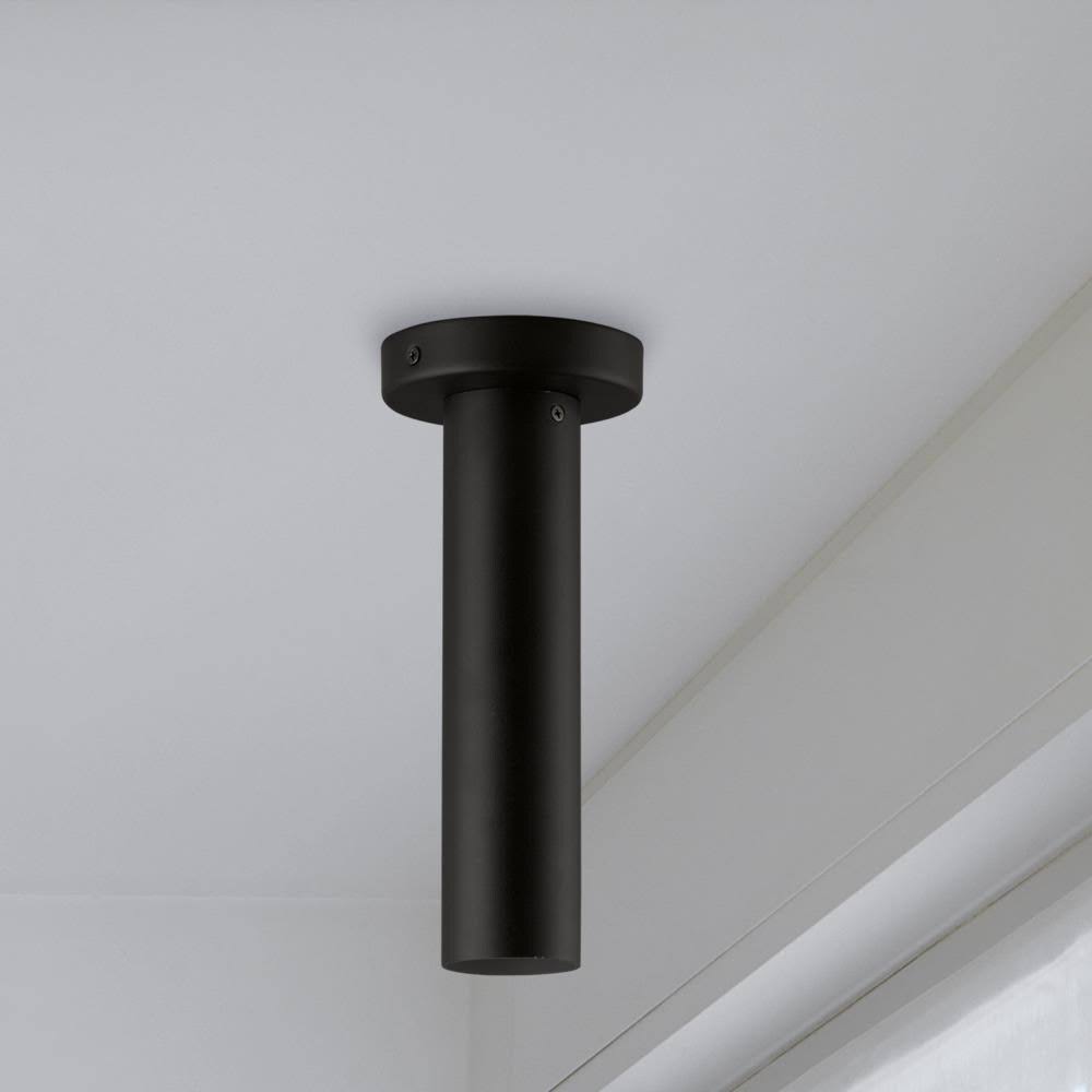 Matte Black Flush Mount Light G7380
