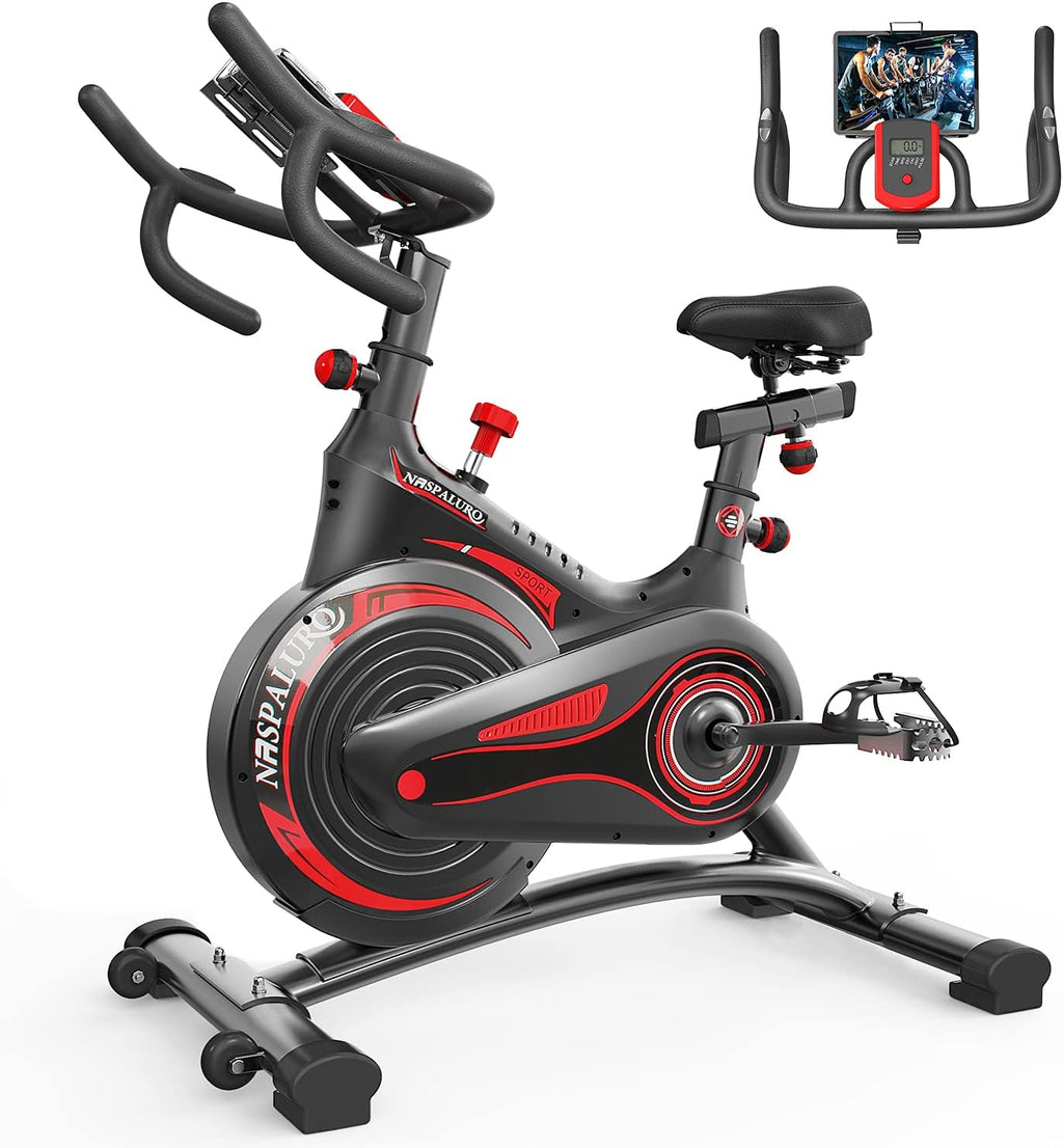 Resistance Exercise Bike with Hyper Quiet Wrapped Fly Wheel Support 350 lbs Weight Capacity X37796
