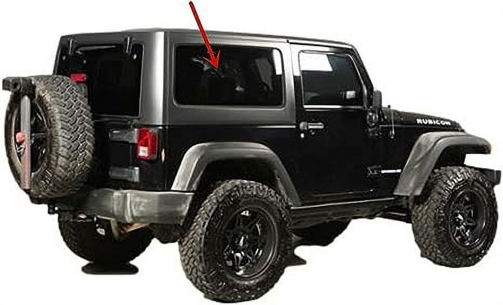 Right Side Rear Quarter Glass Quarter Window for Jeep Wrangler 2 Door 2007-2010 U267581