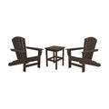 3 Piece Recycled Adirondack Chat Set, Brown F2322