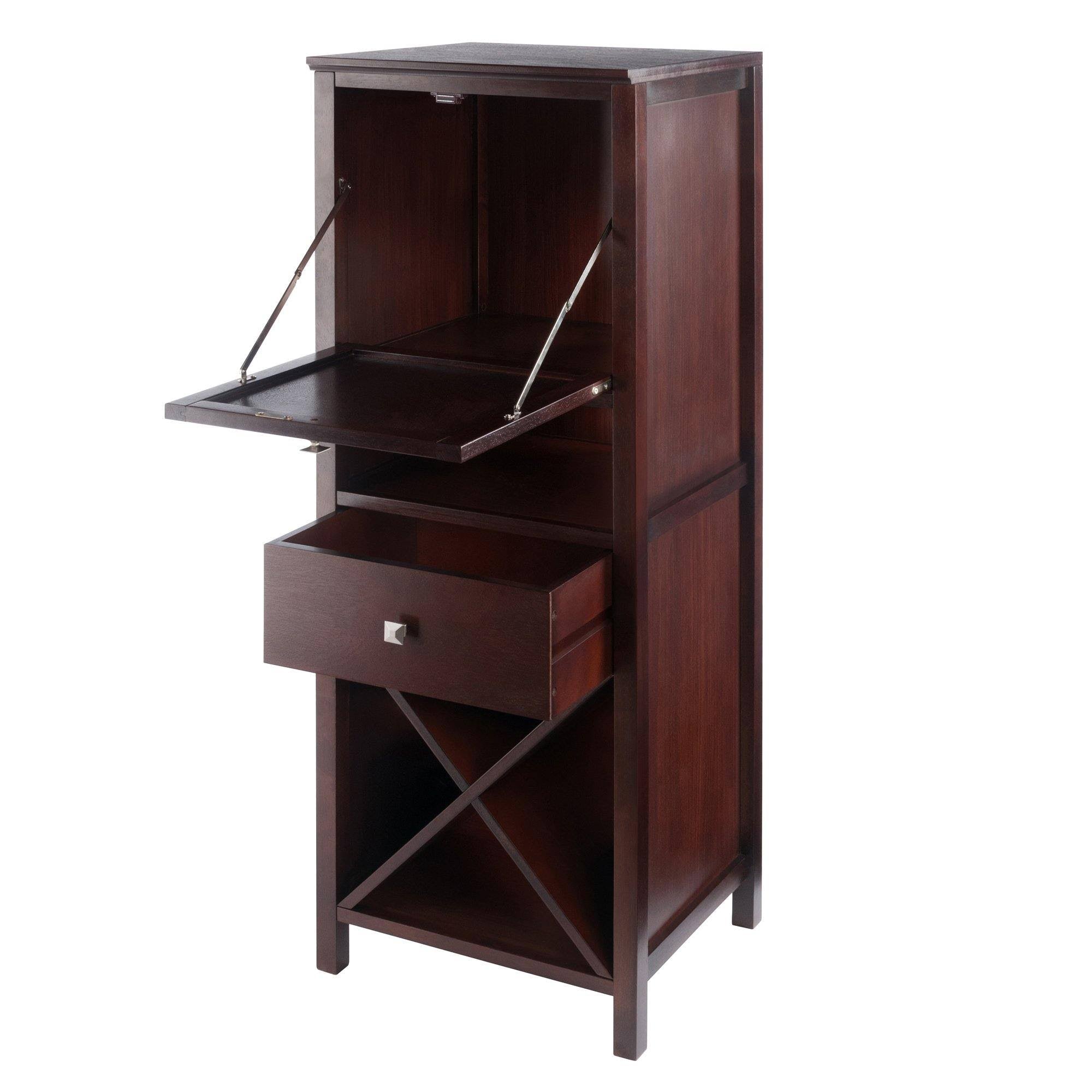 Walnut Brown 4-Section Cabinet T115