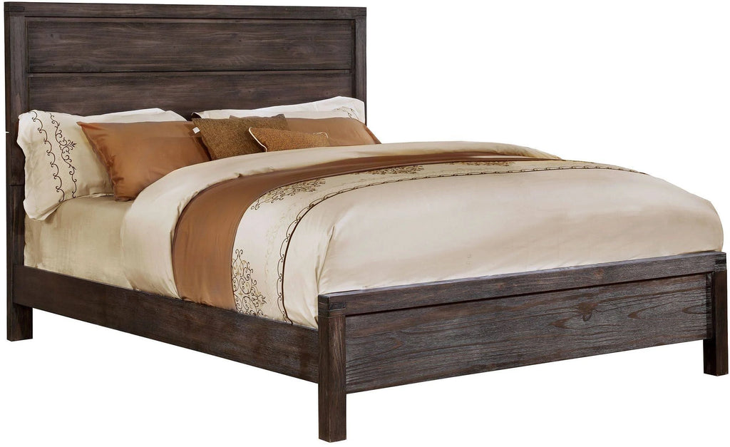 Rustic Brown King Bed O258195
