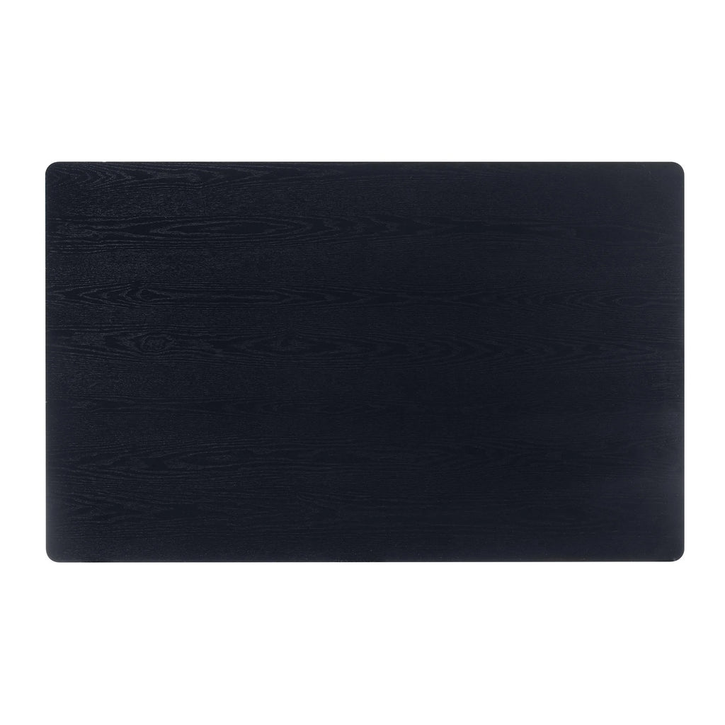 Black Finished Wood Dining Table J1501
