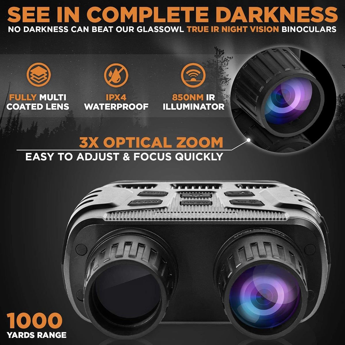 Digital Night Vision Binoculars with 32GB Card S442