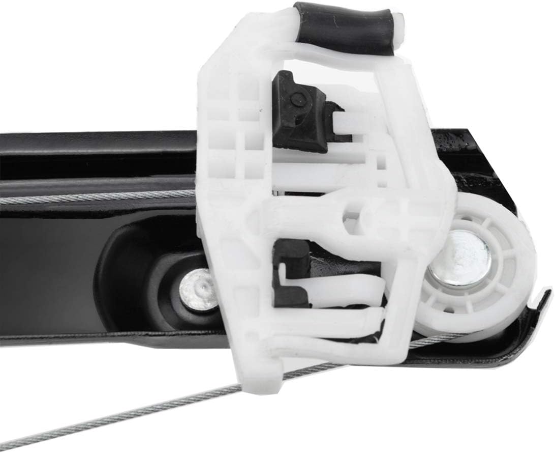 Electric Power Window Regulator Without Motor Rear Left and Right 2-PC Set Pack of 2 Q1699