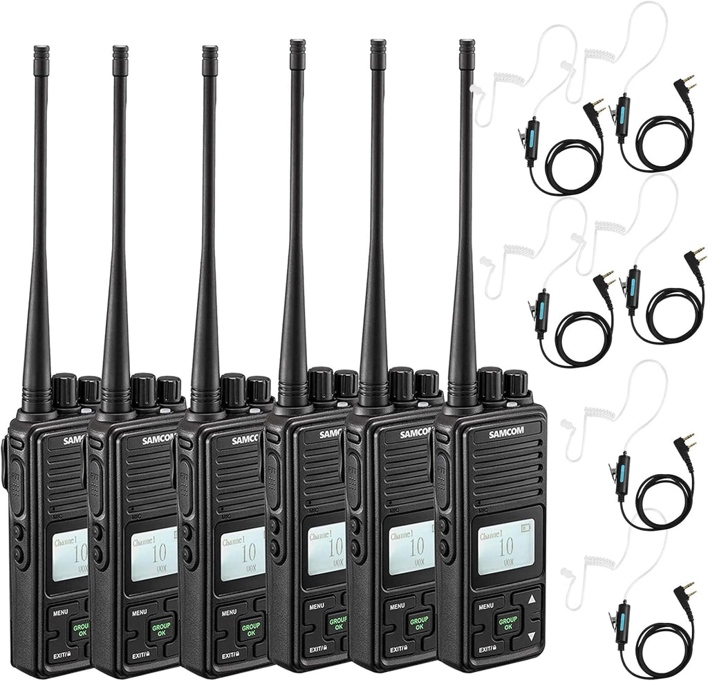 2 Pack 2 Way Radio 3000mAh Rechargeable UHF Walkie Talkie P118962