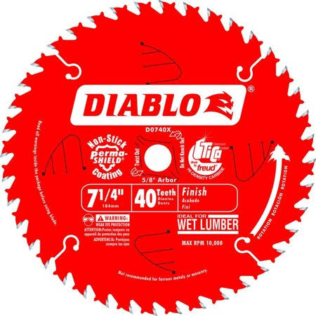 4 Pack 7-1/4 in. 40-Teeth Finish Saw Blade L240390