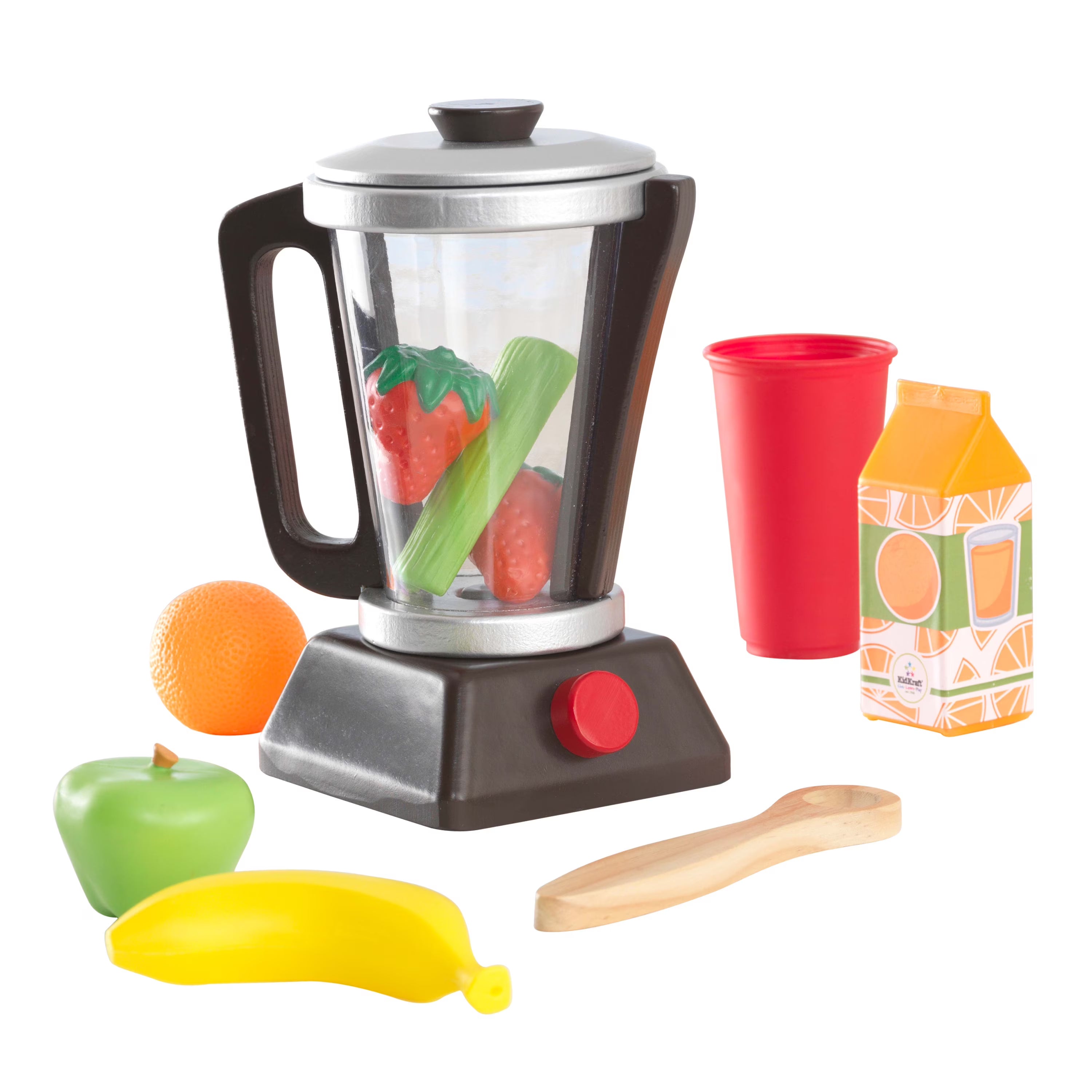 Wooden Espresso Smoothie Set with Toy Food H254