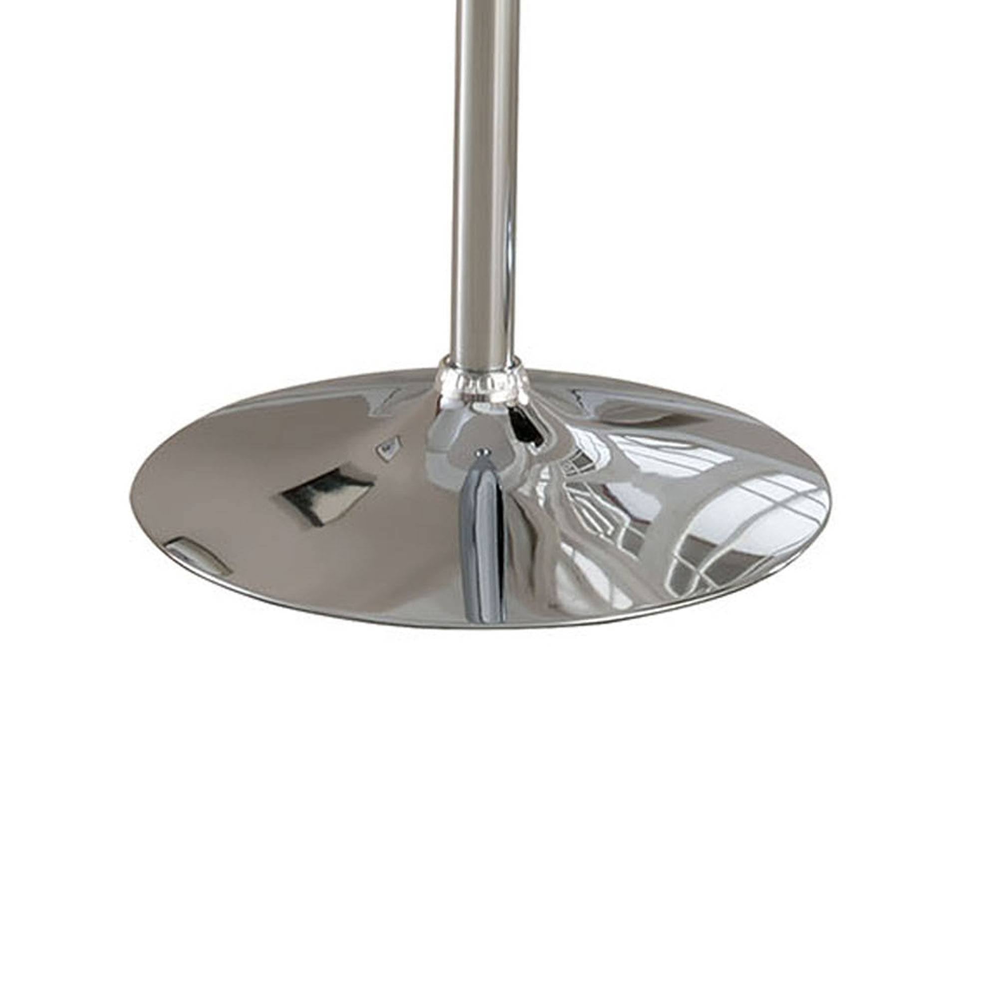 White Wood and Metal Bar Table S858
