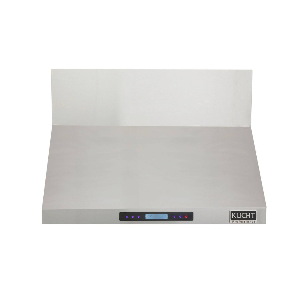 36x22 Wall Mount Range Hood with 900 CFM Stainless Steel Baffle Filters and LED Lighting B746