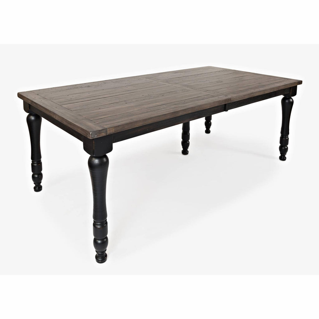 Vintage Black Rectangle Ext Table Q76239