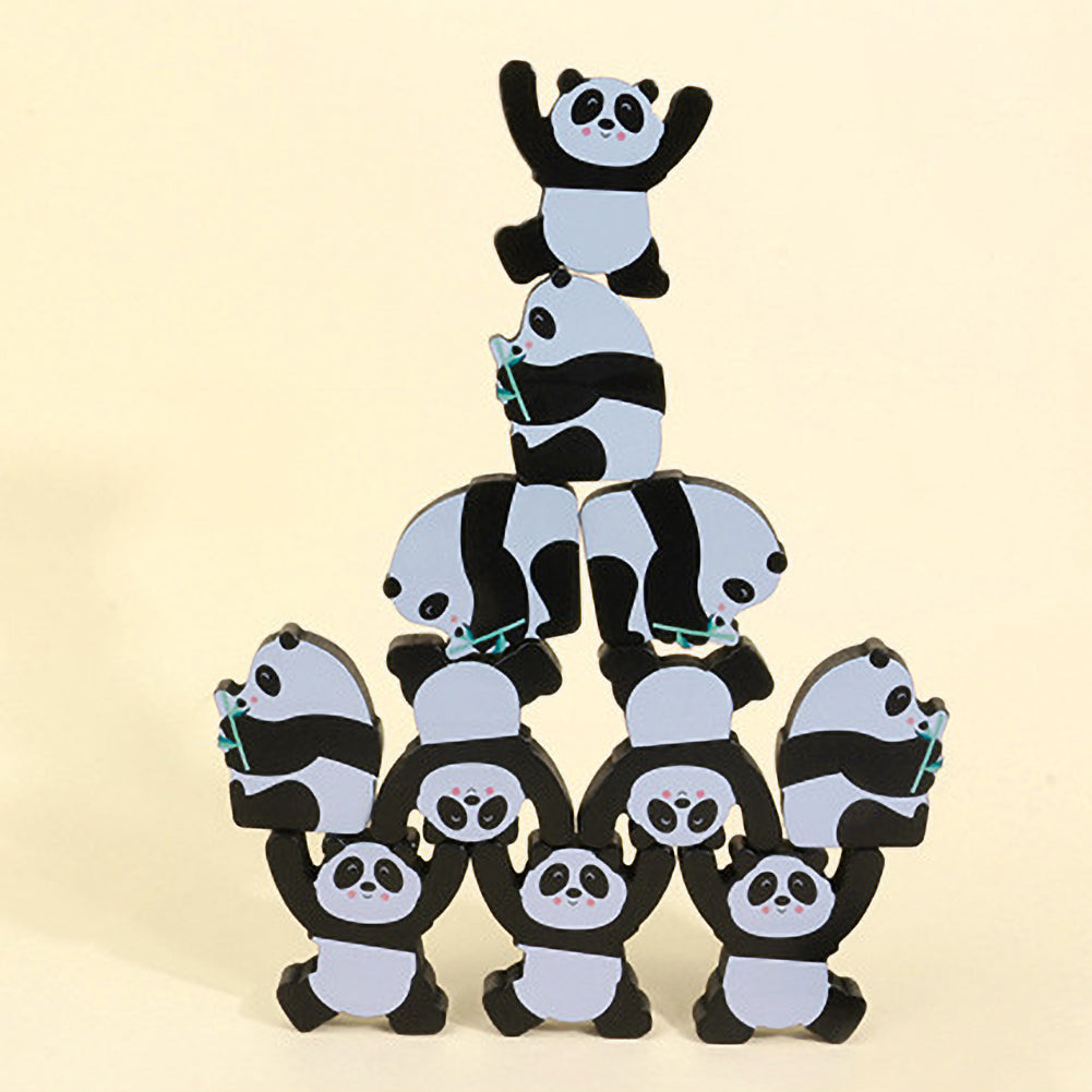 12Pcs Wooden Building Blocks Stacking Puzzle Toy L86687