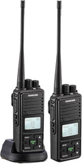 2 Pack 2 Way Radio 3000mAh Rechargeable UHF Walkie Talkie P118962