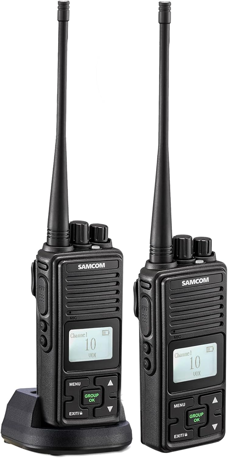 2 Pack 2 Way Radio 3000mAh Rechargeable UHF Walkie Talkie P118962