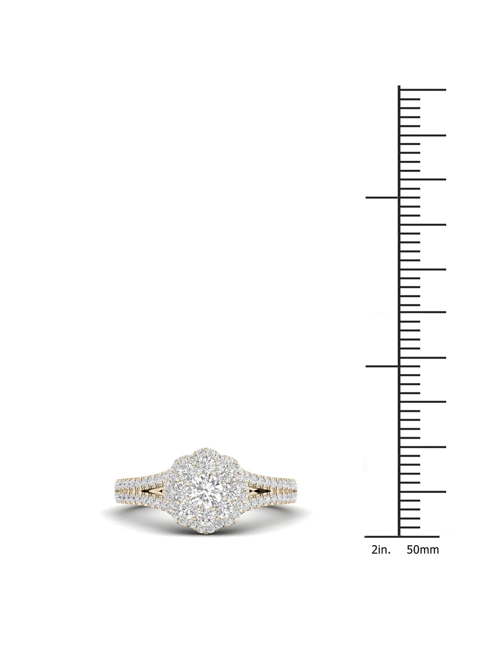 3/4Ct TDW Diamond 14k Yellow Gold Engagement Ring X2763