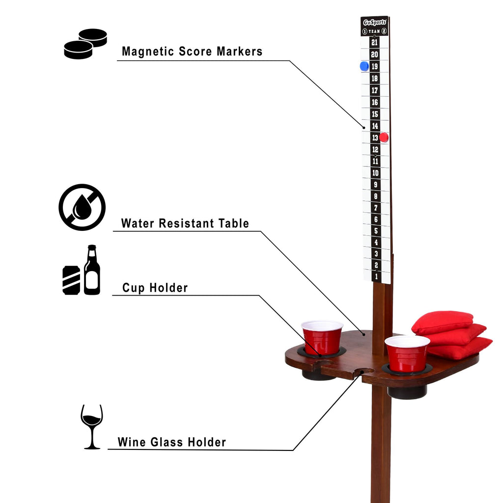 Outdoor Game Score Keeper & Drink Stand Set F4000