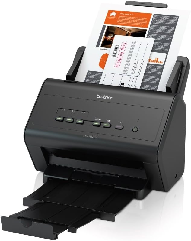 Black Network Document Scanner L15779
