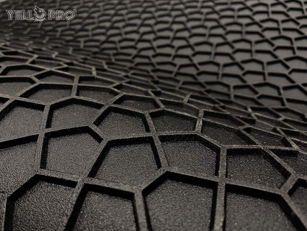 Black Rubber Heavy Duty Cargo Floor Mat Pack of 2 Q2857