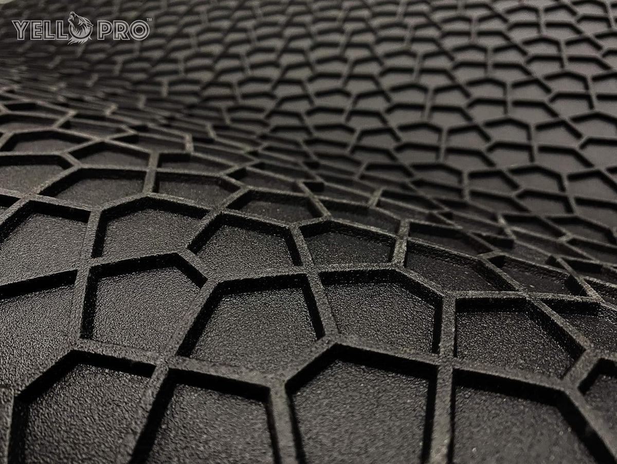 Black Rubber Heavy Duty Cargo Floor Mat Pack of 2 Q2857
